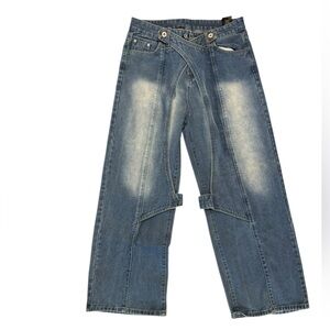 Relaxed Fit wide leg Blue Jeans Nevstudio